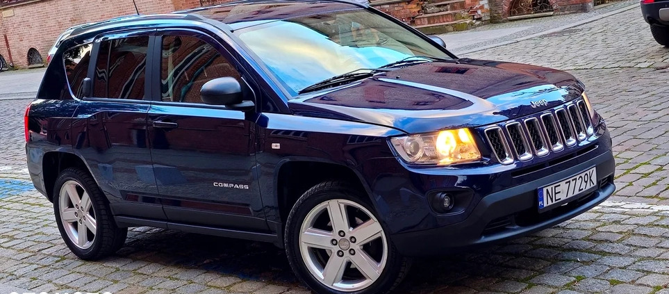 Jeep Compass cena 40900 przebieg: 162000, rok produkcji 2013 z Elbląg małe 742